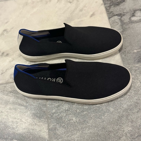 Rothy’s The Original Slip On Sneaker Black Washable Women’s Size 8.5 EUC - Picture 4 of 8